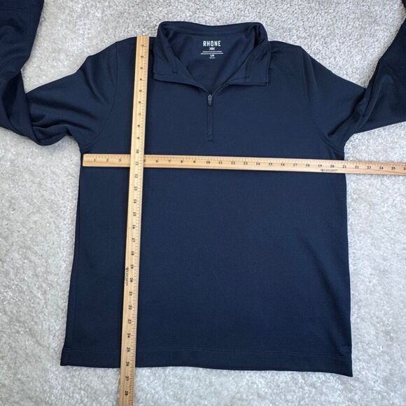 Rhone Communter 1/4 Zip Navy Blue Active Zip Pullover Performance Sweater - Picture 6 of 6